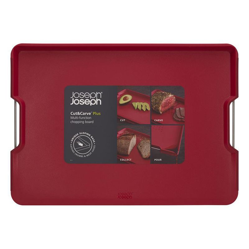 Tabla Para Cocina Grande Roja 47.1 X 33.4 X 2.5 Cm - Joseph Joseph