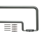 Galería Doble Sombrío Plateada Extensible De 120 - 210 Cm - Inspire