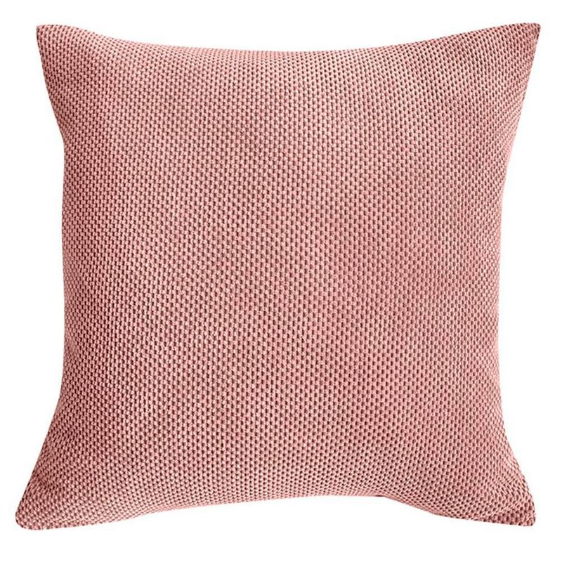 Cojín Relleno Textura Suave y Estética Moderna Rosa Palo 40 x 40 Cm