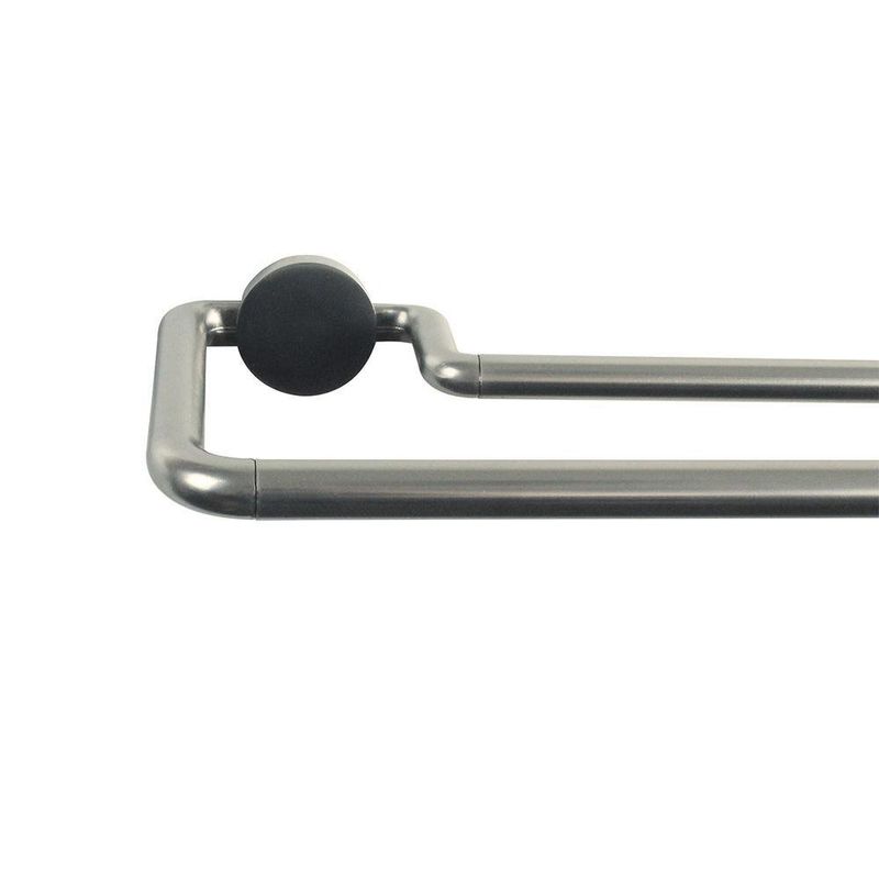 Galería Doble Sombrío Plateada Extensible De 120 - 210 Cm - Inspire