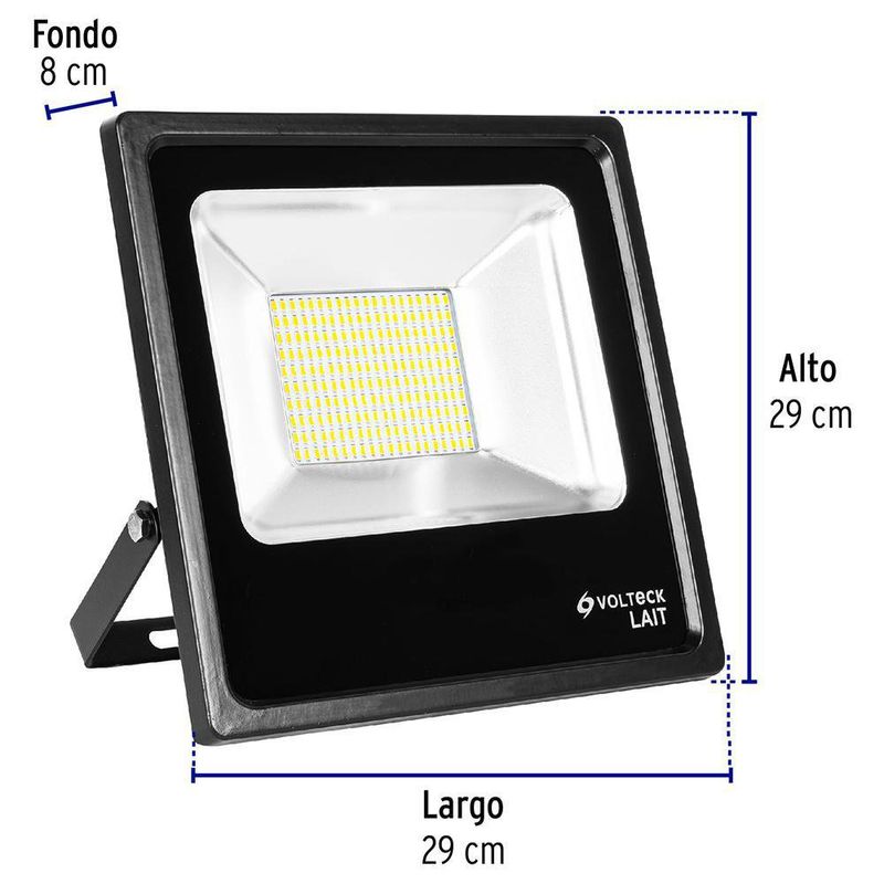 Reflector Delgado LED Luz Cálida 100 W - Volteck