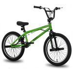 Bicicleta Bmx Aros De Aluminio Rin 20 Color Verde - Hiland