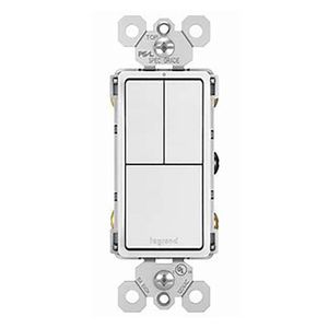 Interruptor 3 Vías Doble Blanco 15A - Legrand