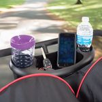 Carruaje Doble Plegable Cloud Plus Negro y Rojo