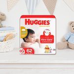 Pañal Desechable Cuidado Natural Talla XG 62 Unidades - Huggies