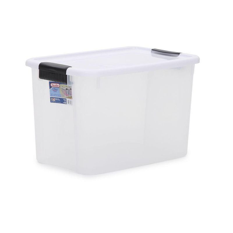 Caja 30 Lts Ultra Latch Blanca - Sterlite