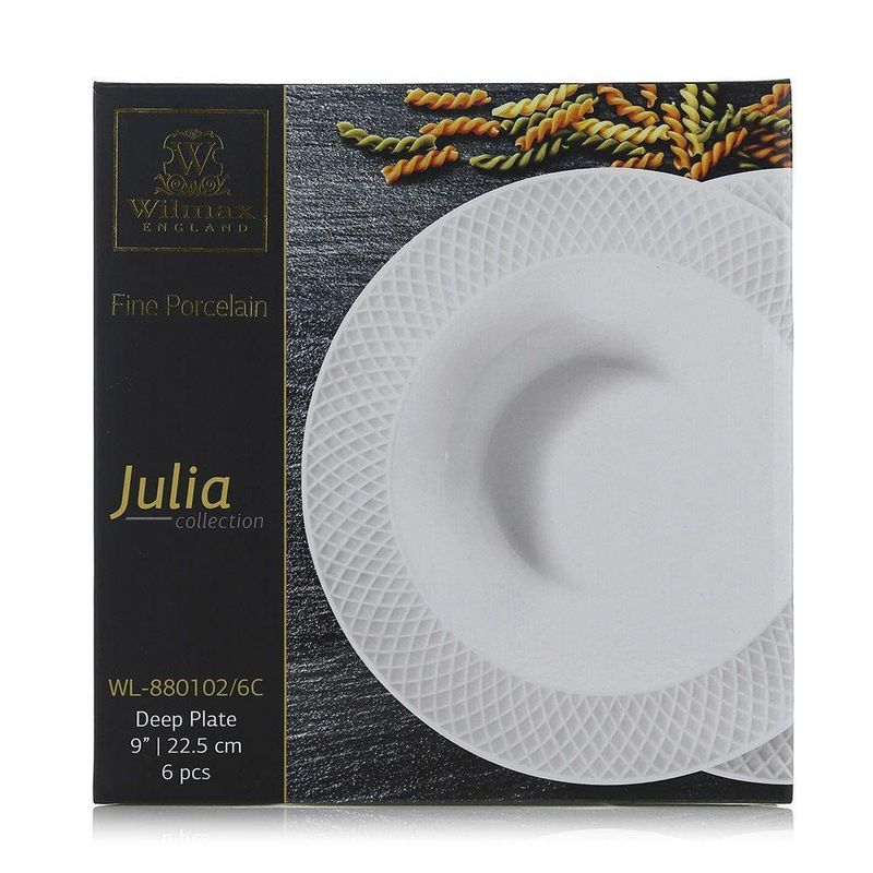 Set 6 Platos Hondos 9 Julia - Wilmax