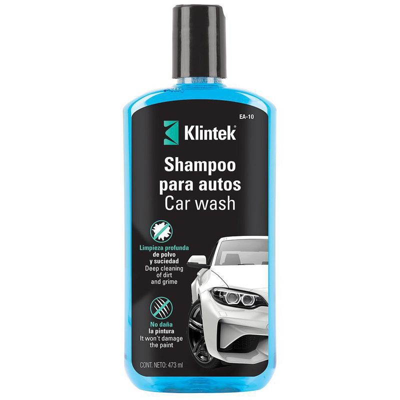 Shampoo Para Auto Sin Cera 473 Ml - Klintek