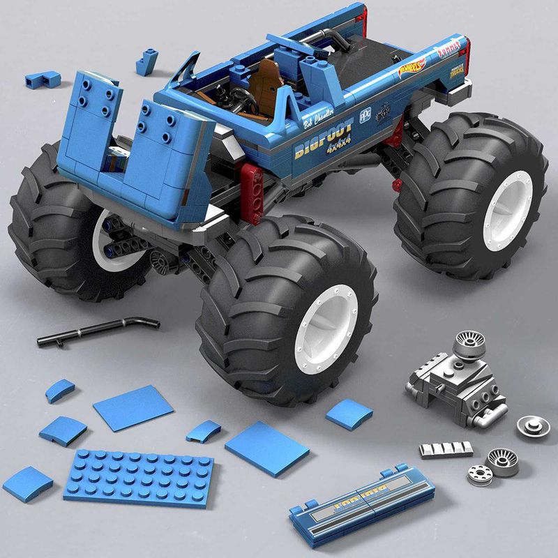 Vehículo Mega Monster Truck Bigfoot 4X4 - Hot Wheels