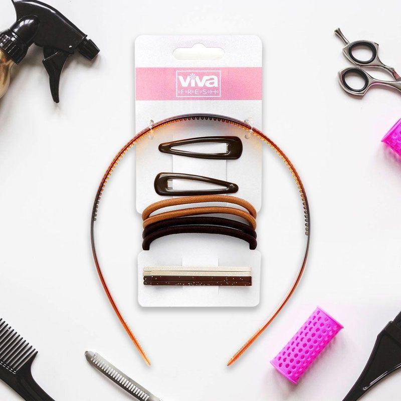 Set 10 Pzs Accesorios Para El Cabello - Viva