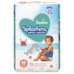 Pañales Desechables Para Agua Splashers Talla M 11 Unidades - Pampers