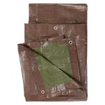 Lona Multiuso de Polietileno Café 9x12 Pies