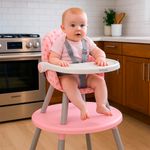 Silla Alta Bistro 3 en 1 Rosa