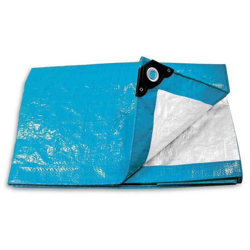 Lona Reforzada de Polietileno Azul 7x10 Pies