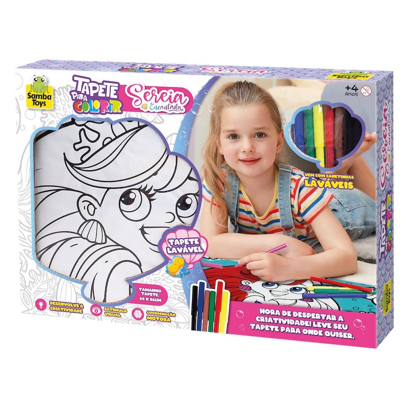 Tapete Para Pintar Sirena - Samba