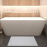 Alfombra De Baño Blanca 50x80 Cm Blanca - Livim Natural Home