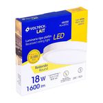 Lámpara Tipo Plafón LED Redonda Luz Cálida 18 W - Volteck
