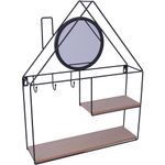 Repisa Estilo Casa Con Espejo 40x10x50 Cm - Concepts
