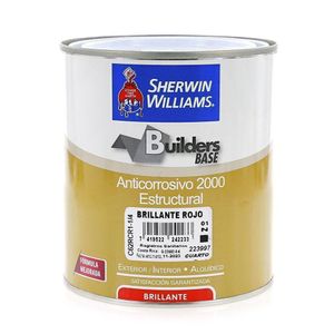 Pintura Anticorrosiva 2000 Estructural Rojo Brillante 1/4 Galón
