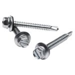Set de 25 Tornillos Cabeza Hexagonal Punta de Broca de 1/4 Plg