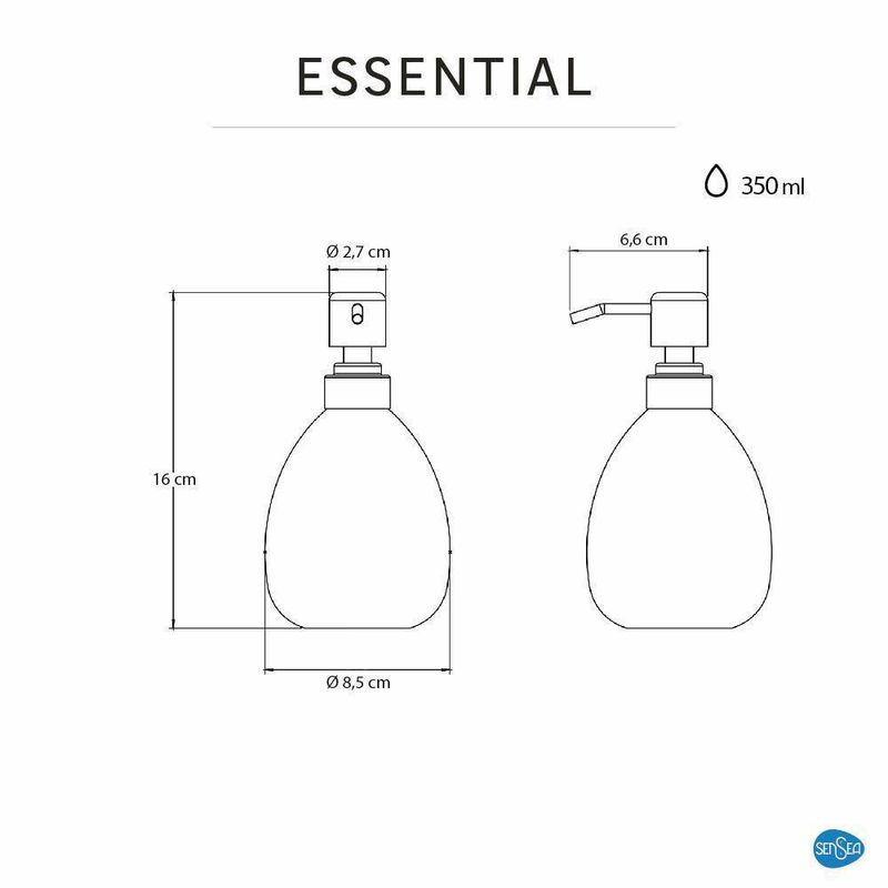Dispensador De Jabón Blanco - Sensea