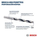 Set De 10 Brocas Para Metal Hss-P 1/8 Plg - Bosch