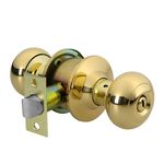 Cerradura Tipo Oval Para Baño Latón Brillante - Hermex