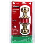 Cerradura Tipo Oval Para Baño Latón Brillante - Hermex