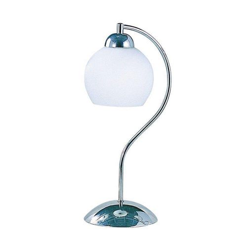 Lámpara de Mesa Satín Blanco 1 Luz 60 W