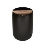 Porta Cepillos Eco Vanity Negro y Café - Interdesign