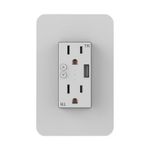 Tomacorriente Doble Blanco Con Puerto USB - Nexxt