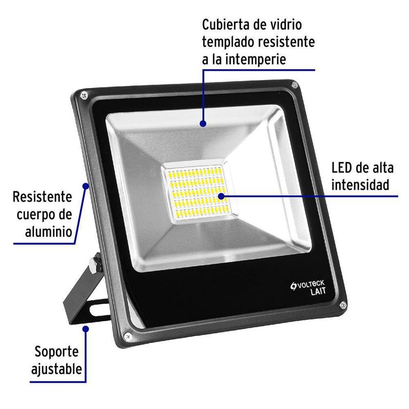 Reflector Delgado LED Luz De Día 30 W - Volteck