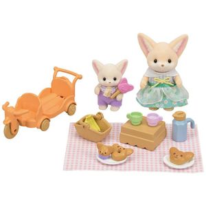Sylvanian Families Set Picnic Zorros del Desierto Muñecas Mini Multicolores