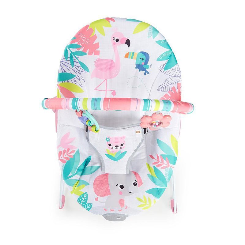 Silla Para Bebé Vibradora Diseño Flamingo - Bright Stars