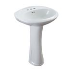 Lavamanos Con Pedestal Blanco