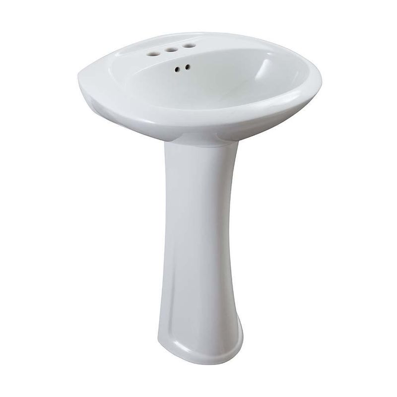 Lavamanos Con Pedestal Blanco