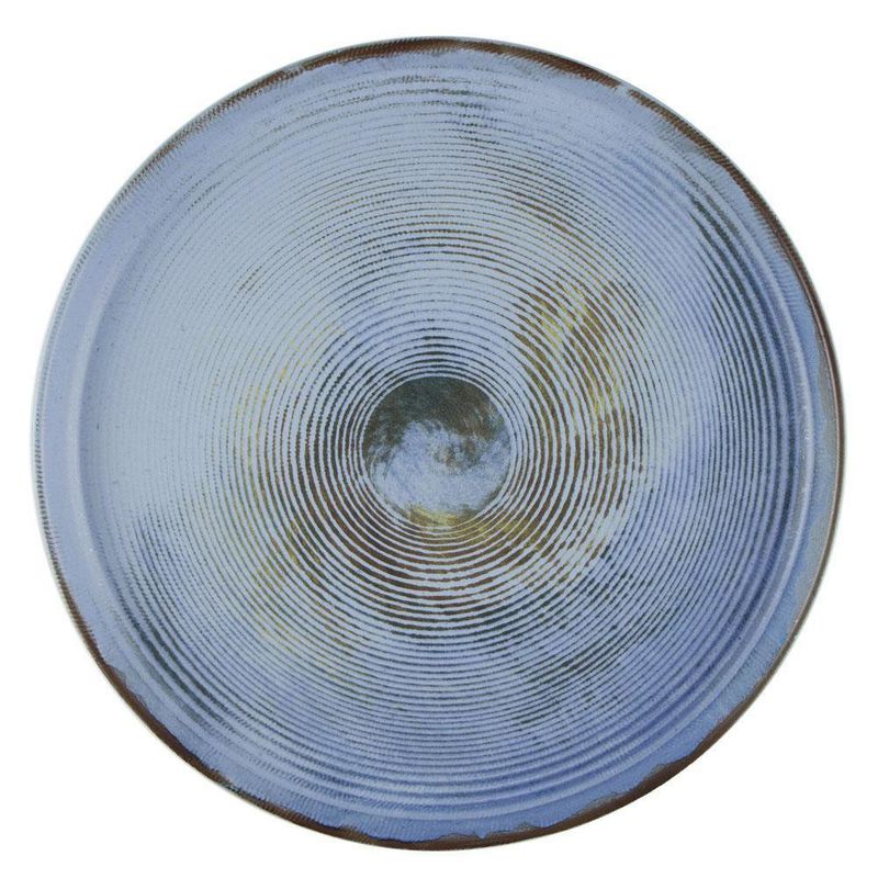 Plato Para Cena Azul Tornado De 11 Plg - Niu Haus