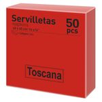 Set 50 Servilletas Rojas - Toscana