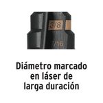 Broca con 9 Escalones con Acabado Óxido Negro de 1/4 a 3/4 plg