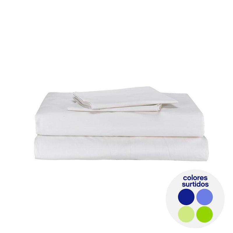 Set de Sábana Matrimonial Colores Surtidos - Viva