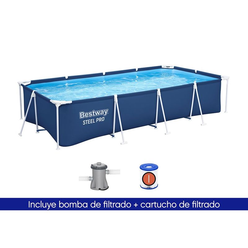 Piscina Steel Pro de 4x2.11x0.81 Metros