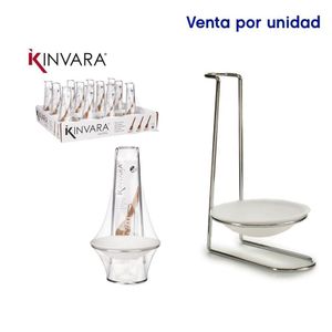 Reposa Cucharas con Base Metálica Color Blanco