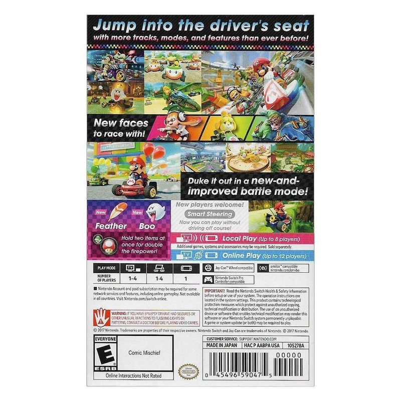 Switch Mario Kart Deluxe 8 - Nintendo