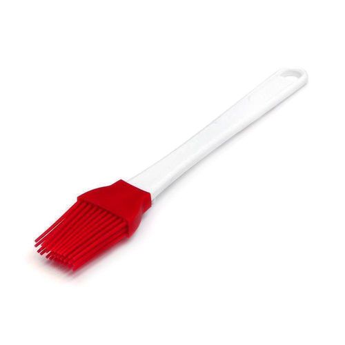 Brocha de Silicón Roja con Mango Blanco