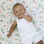 Sábana Cobertora Para Cuna Amigos Del Bosque - Bebe Au Lait