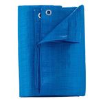 Lona Azul de Polietileno Impermeable con Ojales Reforzados 6 x 8 Pies