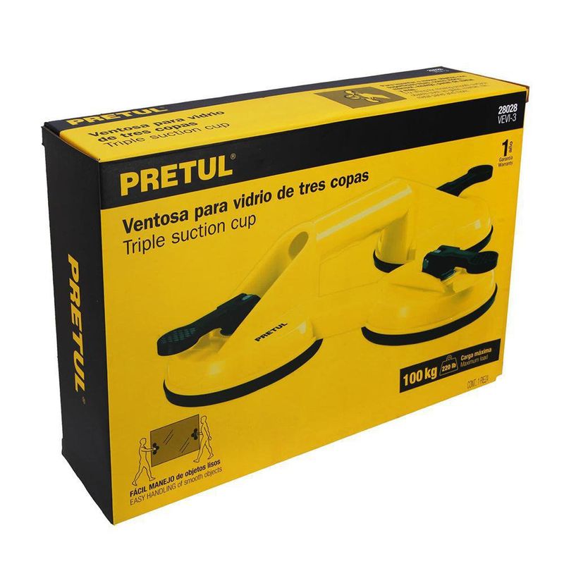 Ventosa De Plástico Con 3 Copas De Succión - Pretul