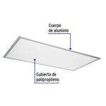 Panel LED de 65W Rectangular Empotrable o Colgante Blanco Luz Fría 120x60 Cm