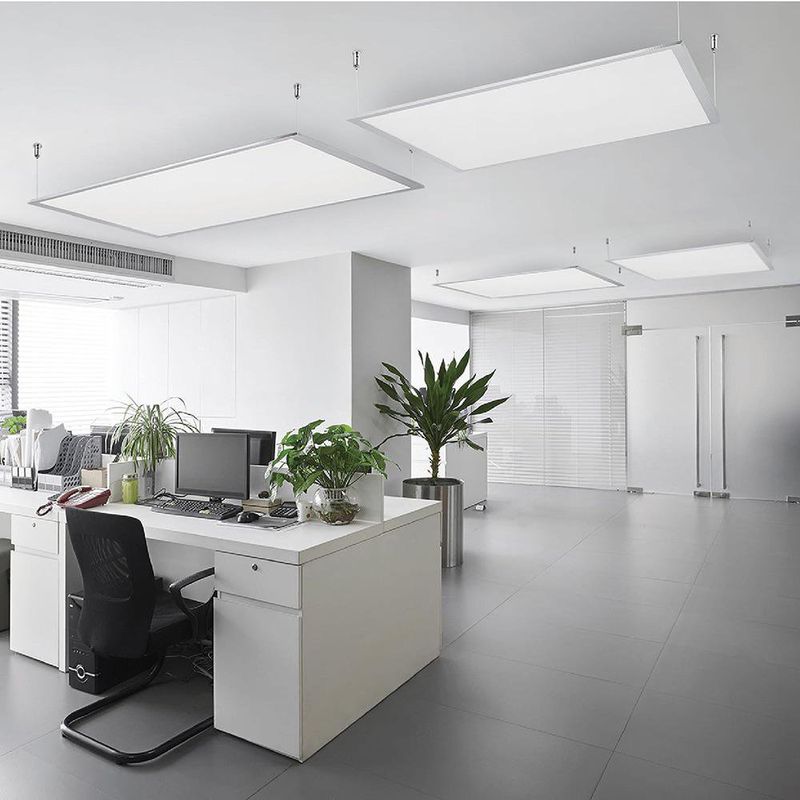 Panel LED de 65W Rectangular Empotrable o Colgante Blanco Luz Fría 120x60 Cm