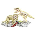 Arqueo jugando T-Rex Y Triceratops - Clementoni